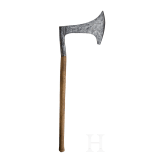 Executioner's axe in the style of the 16th/17th century, iron, circa 1900