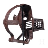 A mask of disgrace with rat cage, German historicism in the style of the 17th century