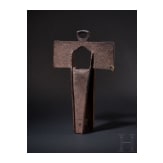 A Spanish colonial iron stirrup (estribo de cruz), Mexico,18th century