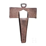 A Spanish colonial iron stirrup (estribo de cruz), Mexico,18th century
