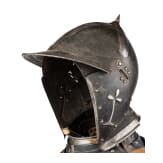 An Austrian black and white half armour for a man-at-arms, mid-16th century