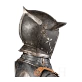 An Austrian black and white half armour for a man-at-arms, mid-16th century