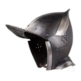 A south German black and white burgonet, ca. 1540