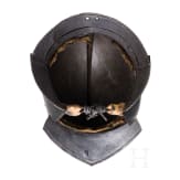 A German blackened burgonet, circa 1600