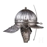 A Flemish officer's lobster-tail helmet, circa 1630