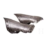 A pair of German armoured gauntlets, ca. 1580