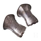 A pair of Italian armoured gauntlets, ca. 1600