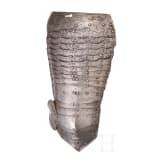 A left cuisse of a North German or Dutch cuirassier's armour, circa 1630/40