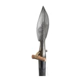 A Saxon boar spear with etched blade, circa 1600