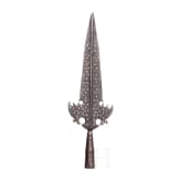 A French silver inlaid partisan head from the reign of Louis XIV, ca. 1700