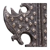 A French silver inlaid partisan head from the reign of Louis XIV, ca. 1700