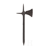 A German late medieval throwing axe, circa 1450 - 1500