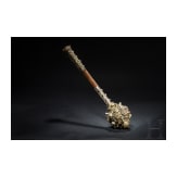 A fine Transylvanian silver-mounted mace, mid 19th century