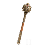 A fine Transylvanian silver-mounted mace, mid 19th century