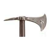A German matchlock shooting horseman's axe, historicism in 16th century style