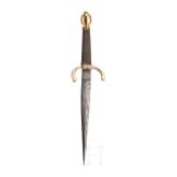 A German left-hand-dagger with gilt hilt, circa 1620