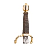 A German left-hand-dagger with gilt hilt, circa 1620