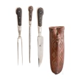 An Alpine carter's cutlery in Rococo style, um 1800