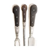 An Alpine carter's cutlery in Rococo style, um 1800