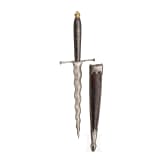 A German dagger with gold-plated hilt, circa 1820