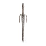 A German left-hand dagger with spring blade, historicism in the style of circa 1600, 19th century