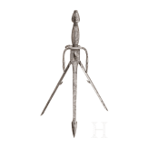 A German left-hand dagger with spring blade, historicism in the style of circa 1600, 19th century