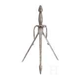 A German left-hand dagger with spring blade, historicism in the style of circa 1600, 19th century