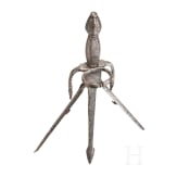 A German left-hand dagger with spring blade, historicism in the style of circa 1600, 19th century