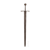 A knightly sword with disc-shaped pommel, ca. 1300