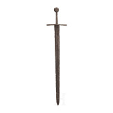 A knightly sword with disc-shaped pommel, ca. 1300