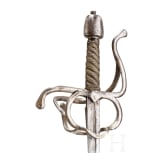 A German rapier with one-sided guard, circa 1600