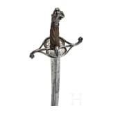 A Swiss sabre with lion head pommel, circa 1620
