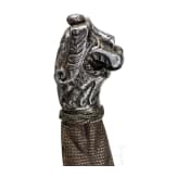 A Swiss sabre with lion head pommel, circa 1620