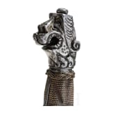 A Swiss sabre with lion head pommel, circa 1620