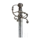 A southern German officer's campaign sword with cut pinecone d&eacute;cor, presumably Augsburg, circa 1660
