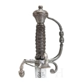 A southern German officer's campaign sword with cut pinecone d&eacute;cor, presumably Augsburg, circa 1660