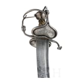 A German campaign sabre with a fine calendar blade, dated 1685