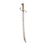 A heavy German officer's heavy campaign sabre, circa 1720 and later