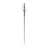 An English silver-mounted gala sword, mid-18th century