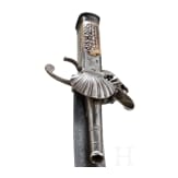 A hunting hanger with integrated flintlock pistol, Birmingham, circa 1800