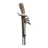 An British flintlock hunting hanger, circa 1830
