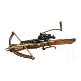 A Swiss bone-inlaid crossbow with cranequin, 17th/19th century