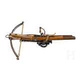 A Swiss bone-inlaid crossbow with cranequin, 17th/19th century
