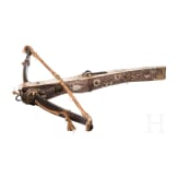 A heavy crossbow by Johann Gottfried H&auml;nisch the Elder (1696 - 1778), Dresden, dated 1717