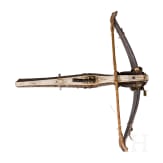 A heavy crossbow by Johann Gottfried H&auml;nisch the Elder (1696 - 1778), Dresden, dated 1717