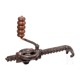 A crossbow winch, Nuremberg, dated 1540