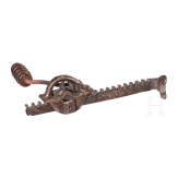 A crossbow winch, Nuremberg, dated 1540