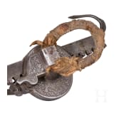 A lavishly etched Nuremberg Renaissance cranequin, dated 1589