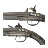 A pair of North African miquelet flintlock pistols, circa 1800