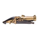 A Japanese miniature matchlock pistol (netsuke teppo), late Edo-period